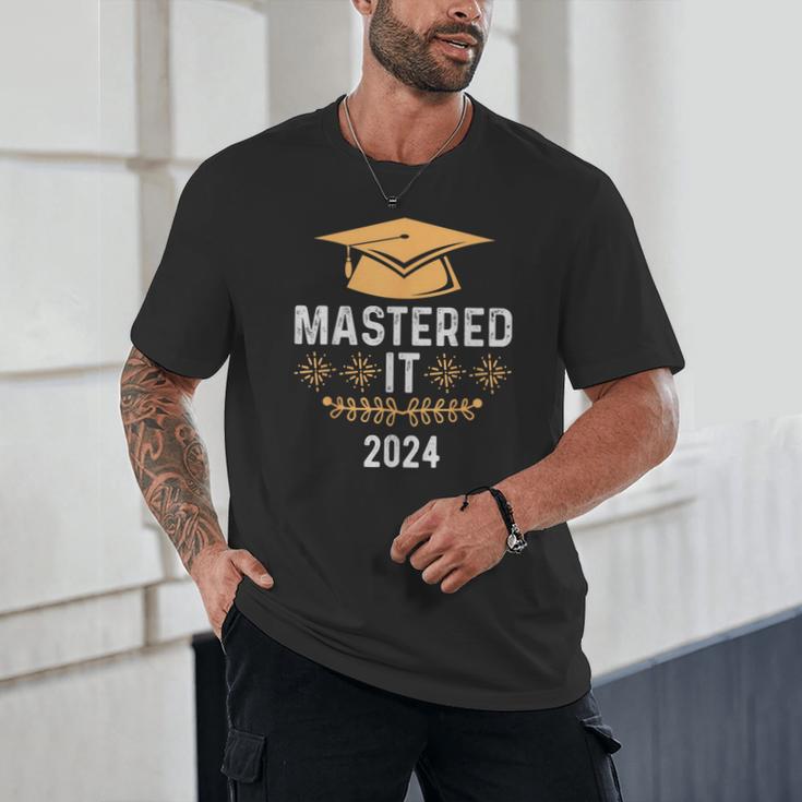 Mastered It 2024 Masters Degree Graduation Graduate Mba Unisex T-Shirt