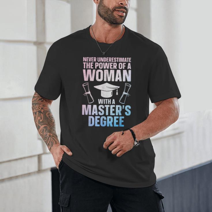 Masters Degree Graduation Art For Women Girls Masters Degree Unisex T-Shirt