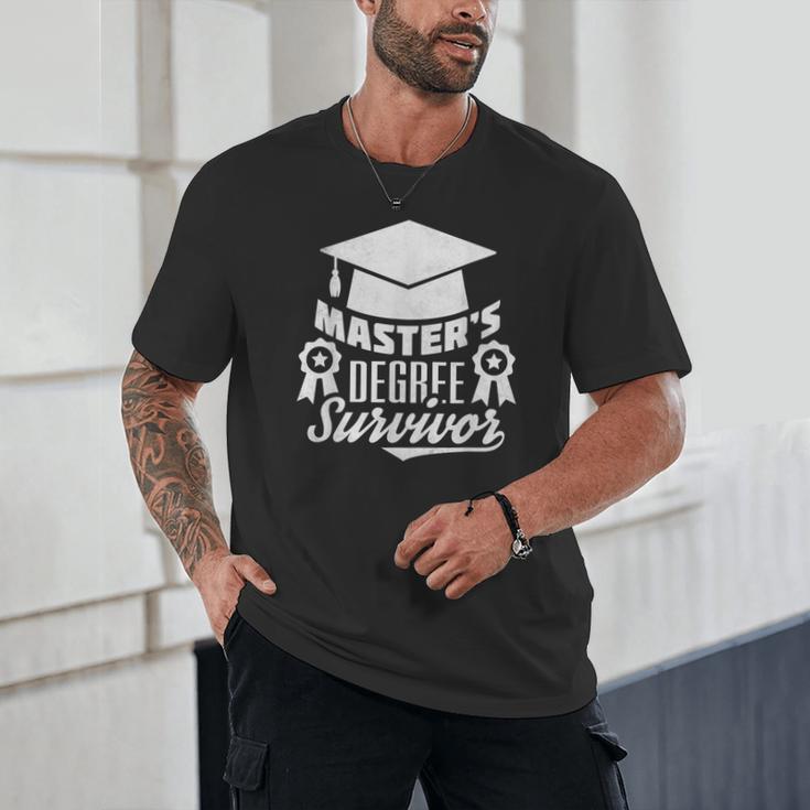Master's Degree Survivor College Graduation Unisex T-Shirt