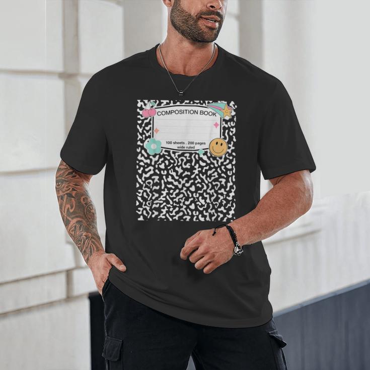 Matching Group Halloween Teacher Composition Book Notebook Unisex T-Shirt Matching Group Halloween Teacher Composition Book Notebook Unisex T-Shirt