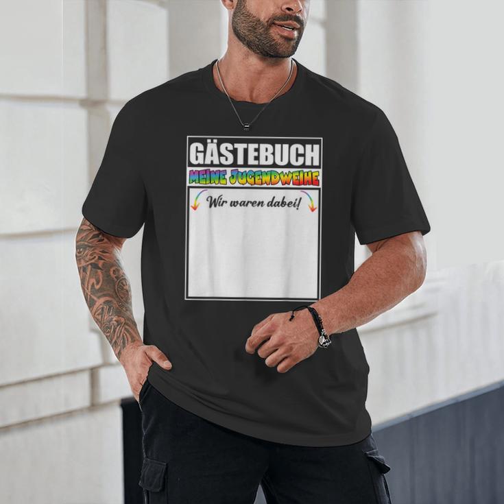 Meine Jugendweihe Guest Book Colourful Wir Waren Dabei MäDchen German Unisex T-Shirt