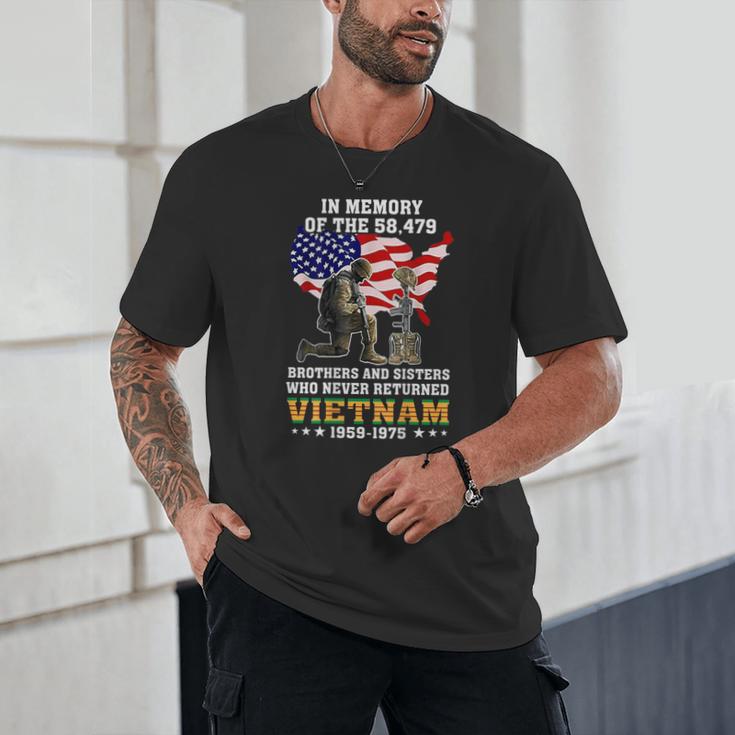 In Memory Of The 58479 Brothers & Sisters On Back Unisex T-Shirt