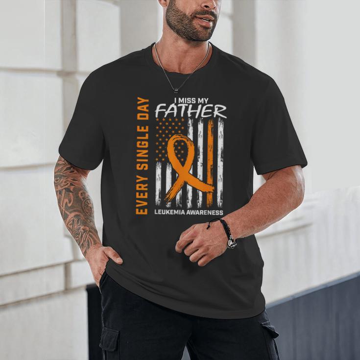 In Memory Of Dad Leukemia Awareness Father USA Flag Shirts Unisex T-Shirt In Memory Of Dad Leukemia Awareness Father USA Flag Shirts Unisex T-Shirt