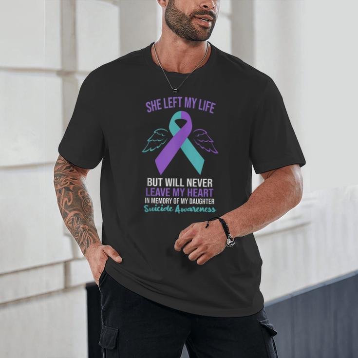 In Memory Of Daughter Suicide Awareness Prevention Unisex T-Shirt