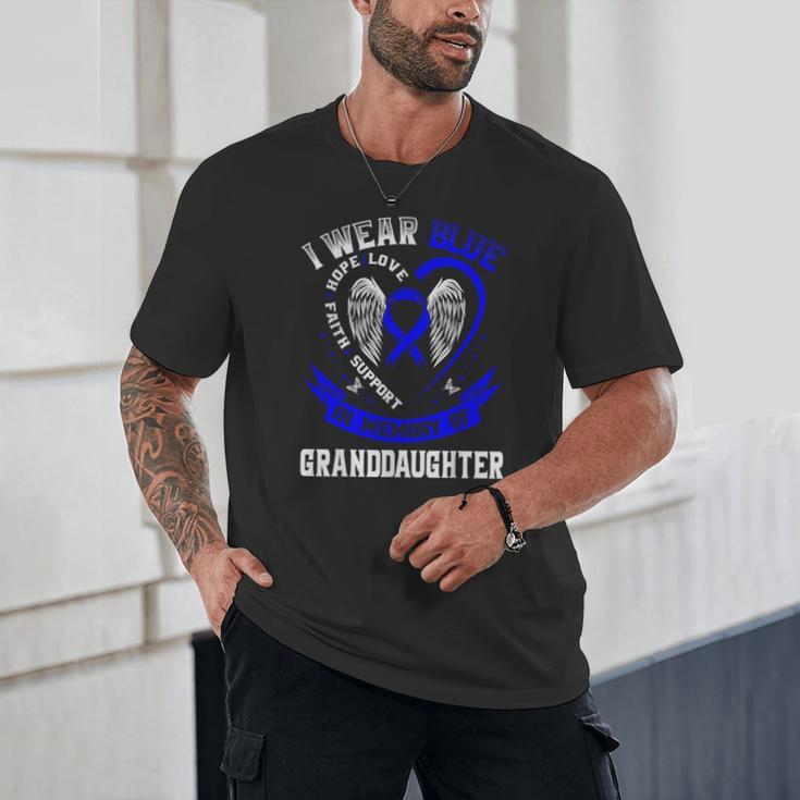 In Memory Of Granddaughter Colon Cancer Awareness Shirts Unisex T-Shirt In Memory Of Granddaughter Colon Cancer Awareness Shirts Unisex T-Shirt