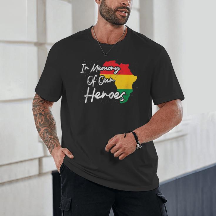 In Memory Of Our Heroes Pride Juneteenth Unisex T-Shirt