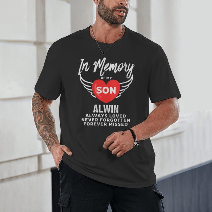 In Memory Of Son Alwin Customized Personalized Memorial Unisex T-Shirt
