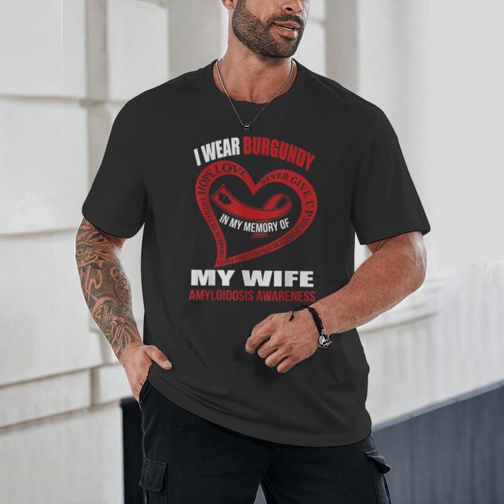 In My Memory Of My Wife AMYLOIDOSIS AWARENESS Unisex T-Shirt