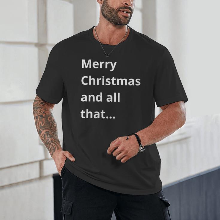 Merry Christmas Sarcastic Phrase For Introvert People Unisex T-Shirt