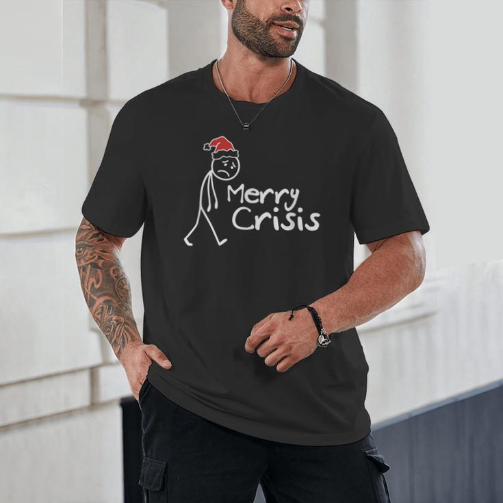 Merry Crisis Christmas Introvert Unisex T-Shirt Merry Crisis Christmas Introvert Unisex T-Shirt