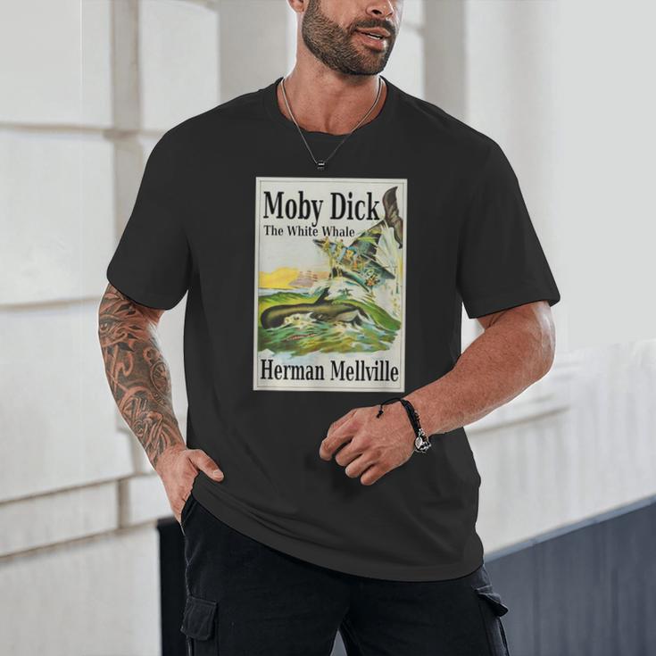 Moby Dick Book Cover Illustration Unisex T-Shirt