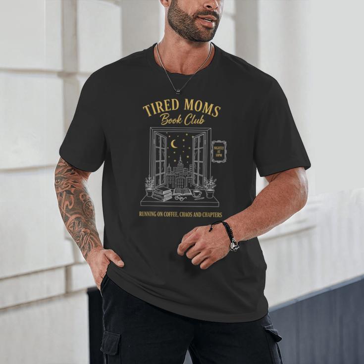 Mom Book Club Tired Moms Book Club Running On Coffee Cha0 Unisex T-Shirt Mom Book Club Tired Moms Book Club Running On Coffee Cha0 Unisex T-Shirt