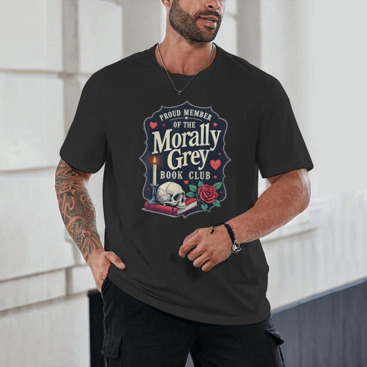 Morally Grey Merch Dark Romance Romantasy Smutty Book Lover Unisex T-Shirt Morally Grey Merch Dark Romance Romantasy Smutty Book Lover Unisex T-Shirt