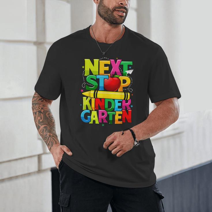 Next Stop Kindergarten Preschool Graduation 2023 Boys Girls Unisex T-Shirt