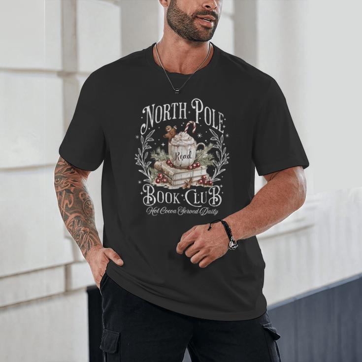North Pole Book Club Hot Cocoa Served Daily Unisex T-Shirt