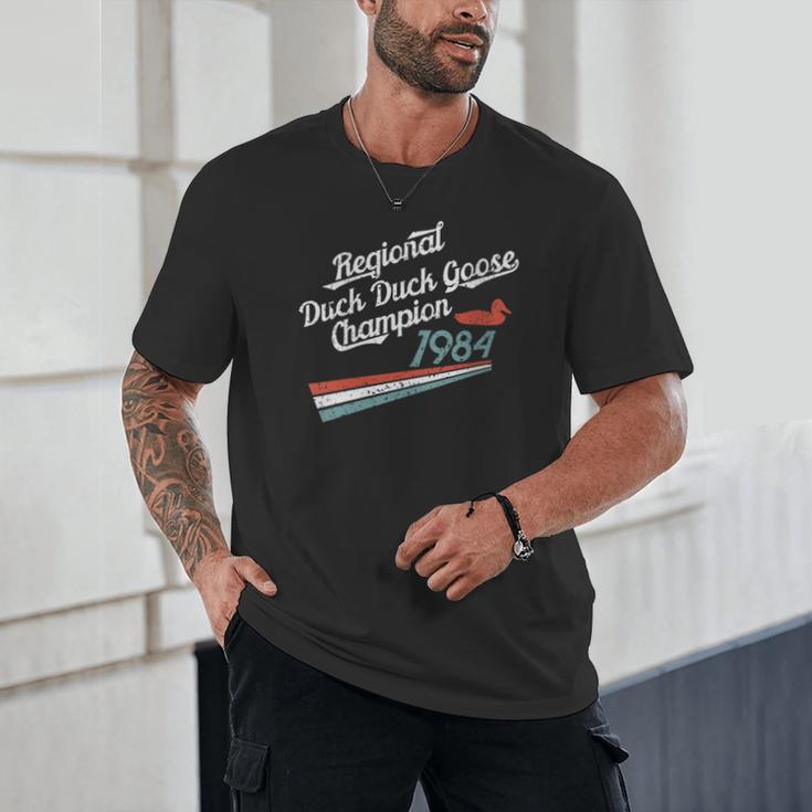 Nostalgia 80s Duck Goose Distressed Unisex T-Shirt