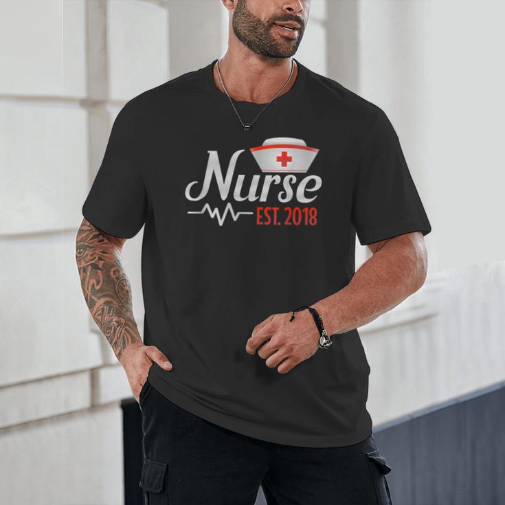 Nurse Nursing School Graduation Est 2018 Shirt Unisex T-Shirt