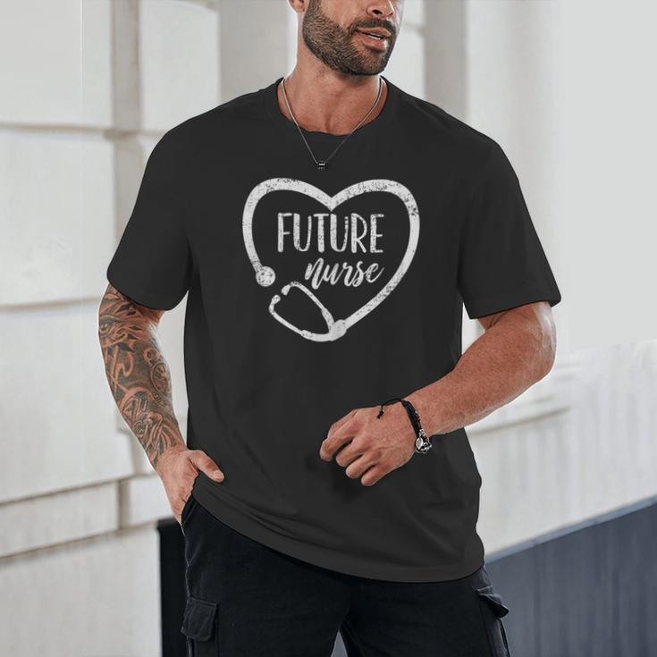 Nurse Nursing Student Graduation Stethoscope Vintage Unisex T-Shirt