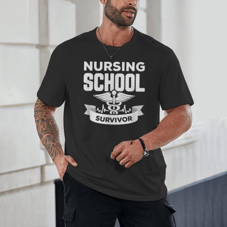 Nursing School Survivor Senior Nurse Graduation TShirt Unisex T-Shirt