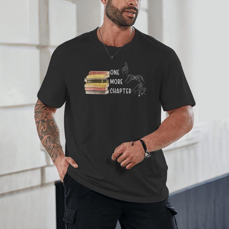 One More Chapter Sign Language Deaf Reading Book Lover Unisex T-Shirt