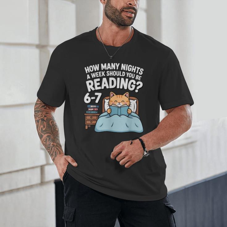 Orange Cat Reading Book 67 Six Seven Meme Unisex T-Shirt Orange Cat Reading Book 67 Six Seven Meme Unisex T-Shirt