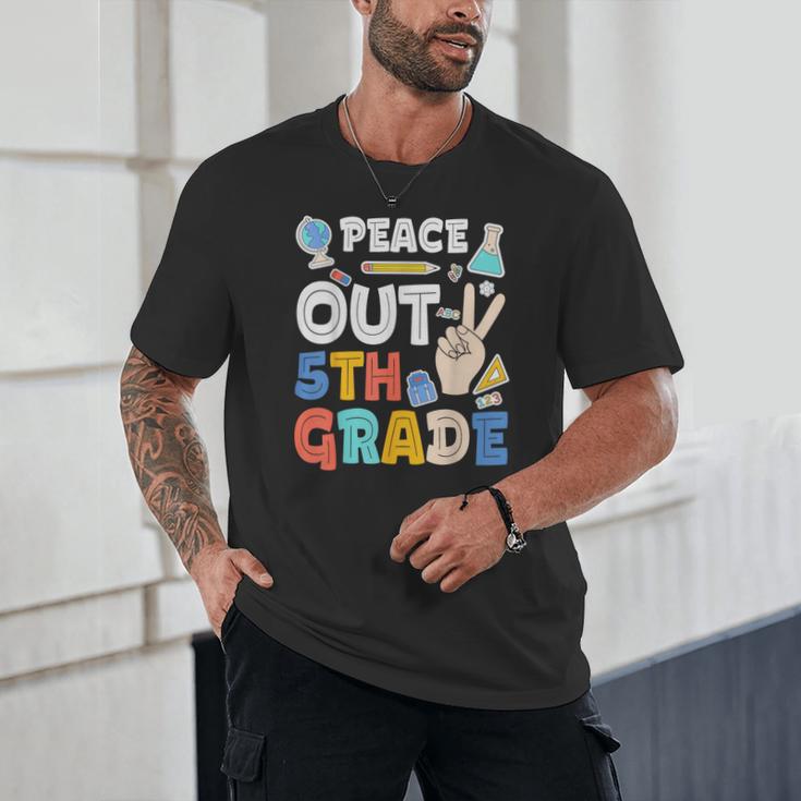 Peace Out 5th Grade Fifth Grade Graduation T-Shirt Unisex T-Shirt