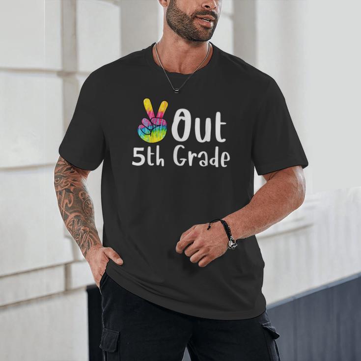 Peace Out 5th Grade Tie Dye Graduation Class Of 2026 Unisex T-Shirt