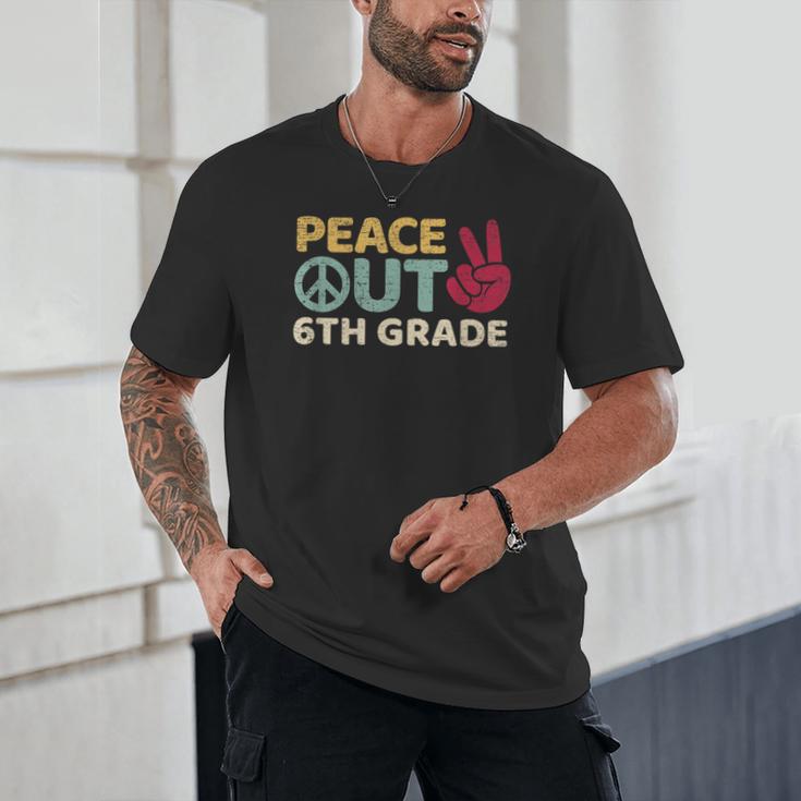 Peace Out 6th Grade Graduation Last Day Of School Unisex T-Shirt