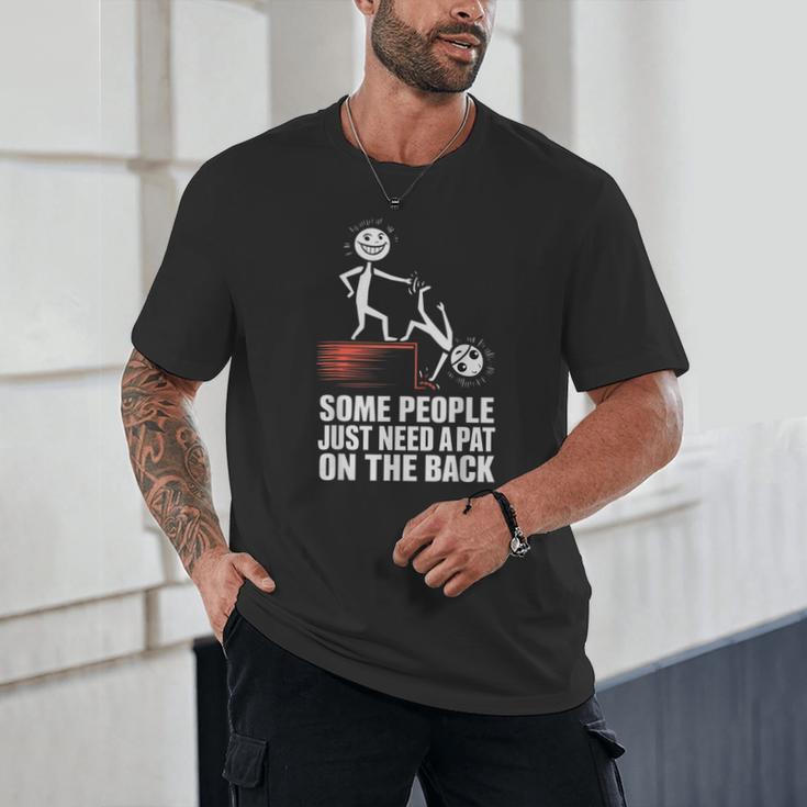 Some People Just Need A Pat On The Back Introvert Unisex T-Shirt