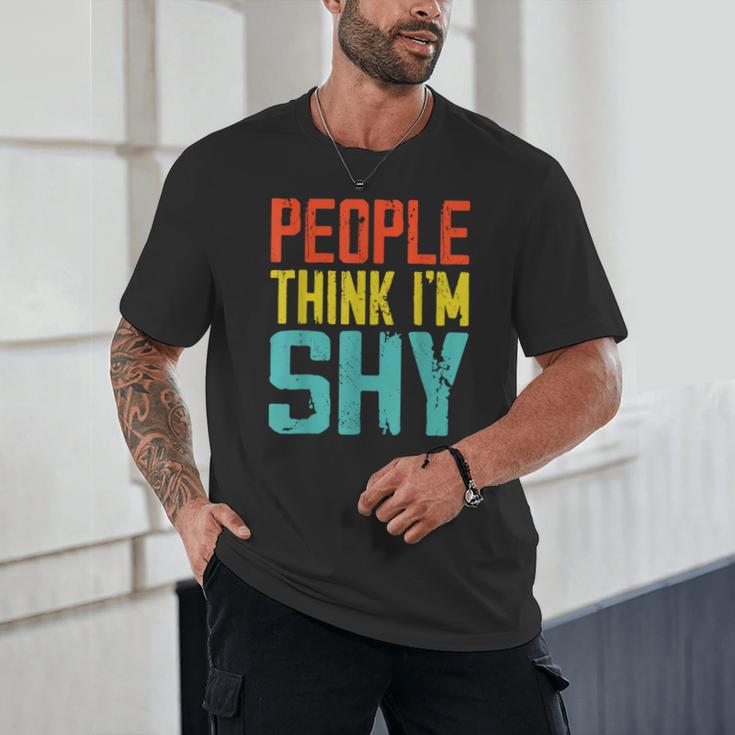 People Think I'm Shy I Introvert Unisex T-Shirt
