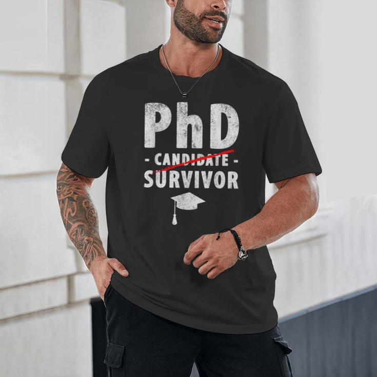 PhD Candidate Survivor PhD Graduation Unisex T-Shirt
