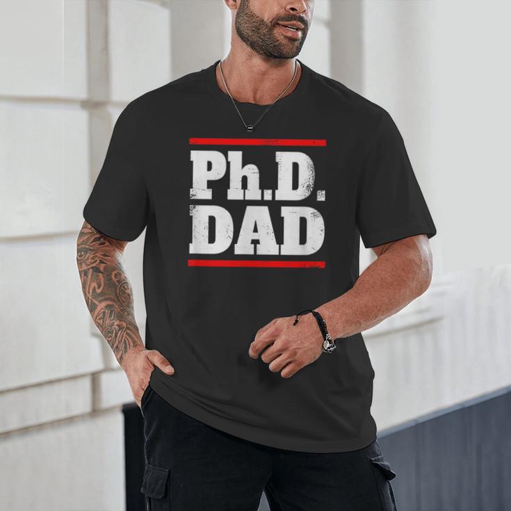 PHD DAD Shirt Doctorate Graduation Fathers Day Unisex T-Shirt