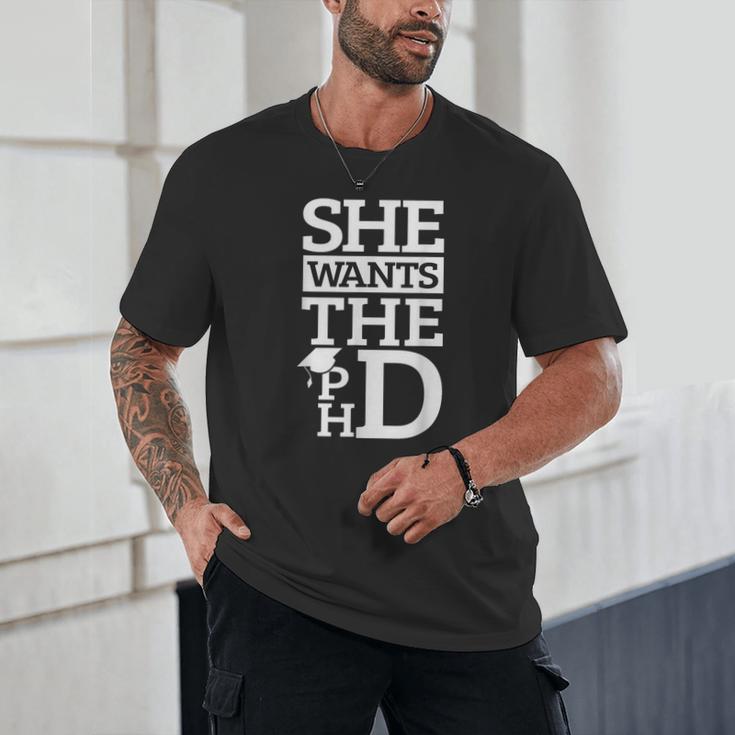 PhD Doctorate Husband Boyfriend PhD Graduation Unisex T-Shirt