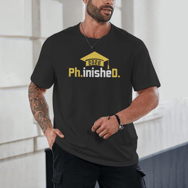 PhD Finished PhinisheD Class Of 2026 Phd Graduation Unisex T-Shirt