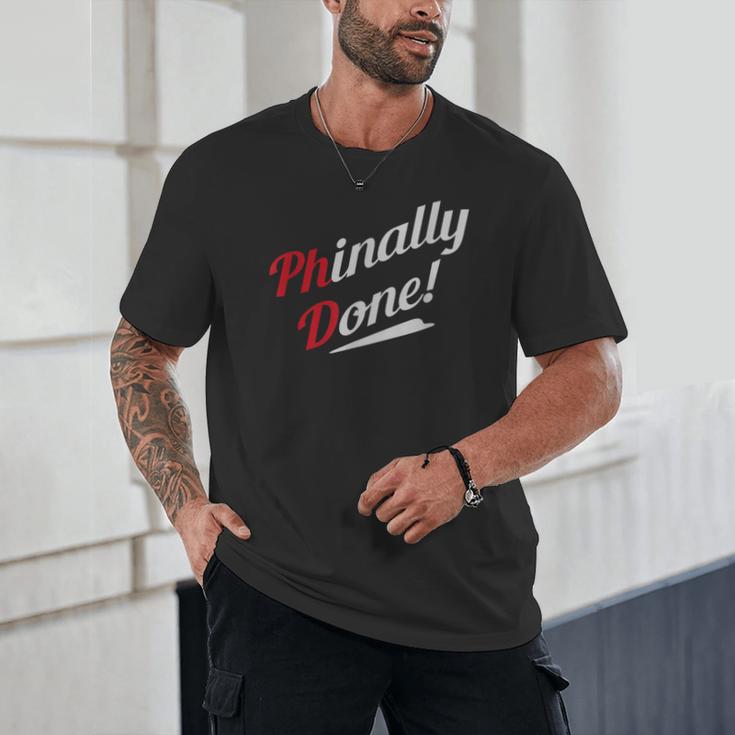 Phinally Done PhDShirt Graduation Unisex T-Shirt