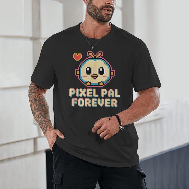 Pixel Art Pet Y2K Retro Vintage Digital Nostalgia Y2K Tech Unisex T-Shirt