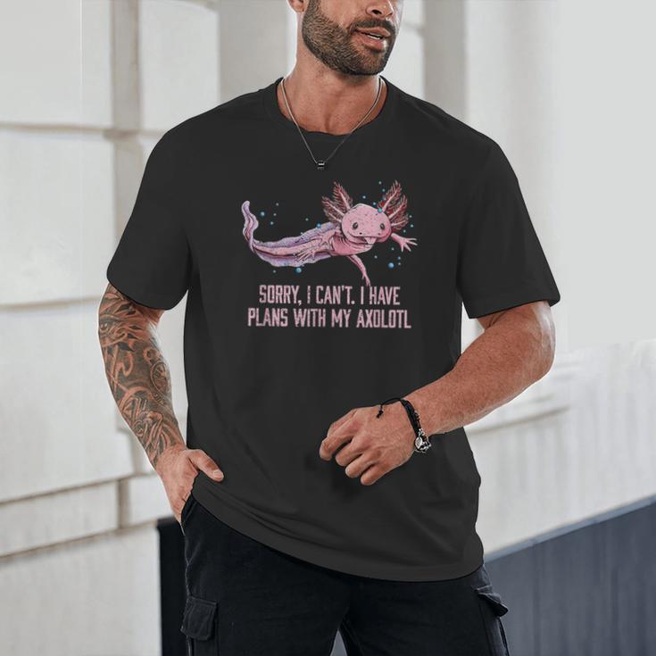 I Have Plans With My Axolotl Salamander Introvert Unisex T-Shirt