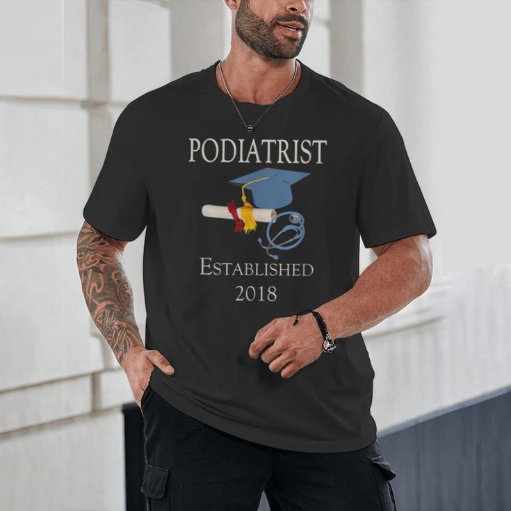 Podiatrist Established 2018 Med School Graduation Shirt Unisex T-Shirt
