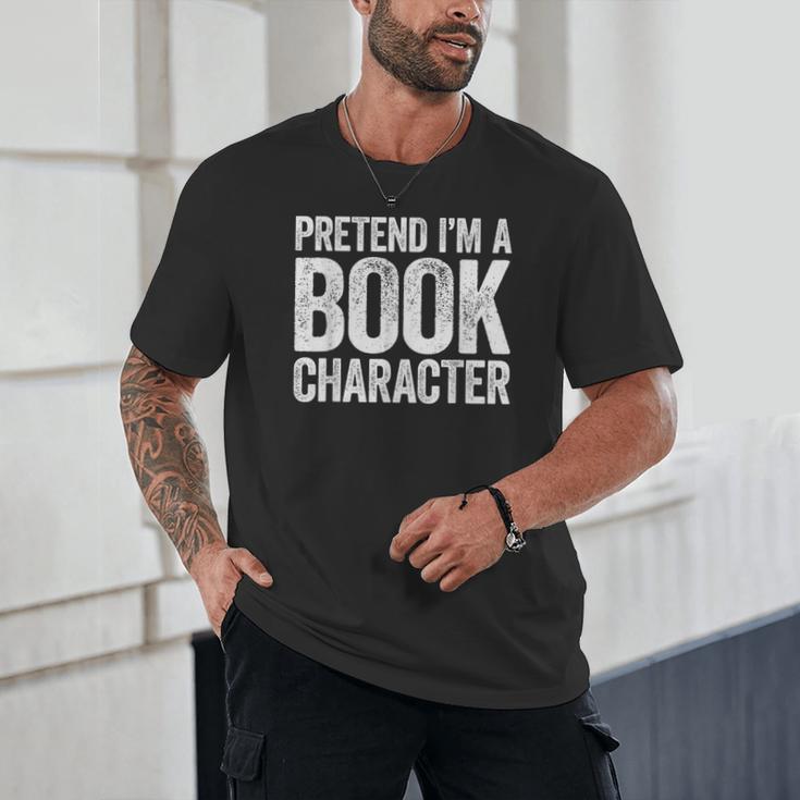 Pretend I'm A Book Character Shirt Adult Kids Costume Unisex T-Shirt Pretend I'm A Book Character Shirt Adult Kids Costume Unisex T-Shirt