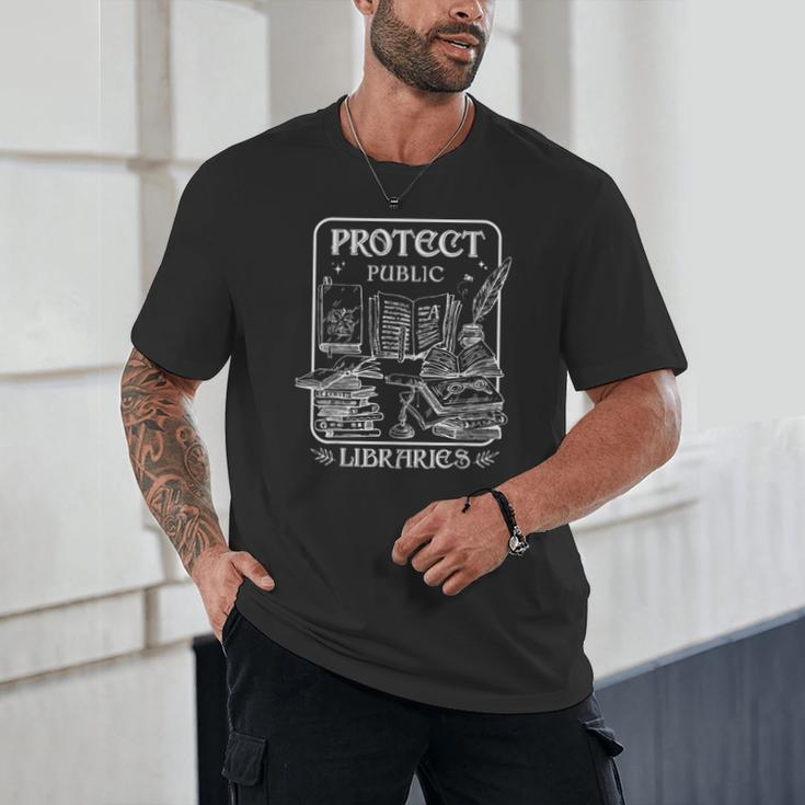 Protect Public Libraries Support Local Librarian Book Lover Unisex T-Shirt