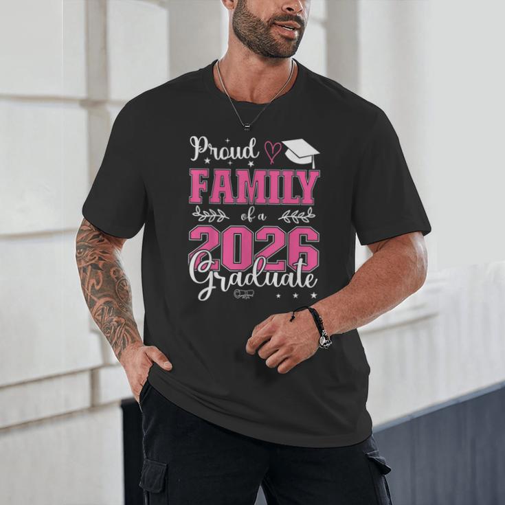 Proud Family Of a Class Of 2026 Graduate For Graduation Unisex T-Shirt
