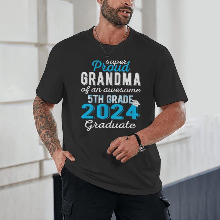 Proud Grandma Of 5th Grade Graduate 2024 Family Graduation Unisex T-Shirt