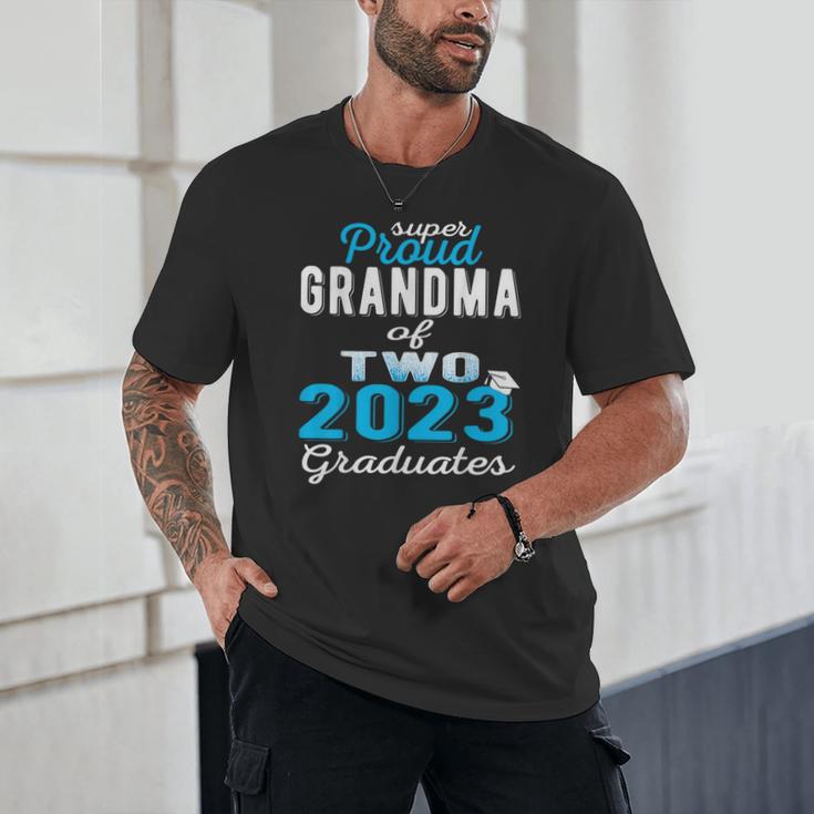 Proud Grandma Of Two 2023 Graduate Class 2023 Graduation Unisex T-Shirt