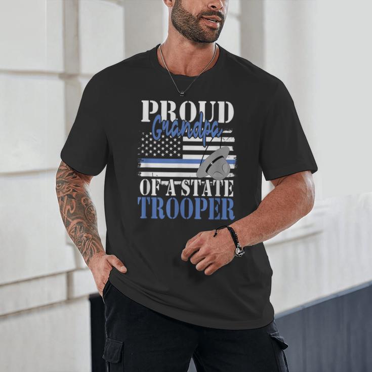 Proud Grandpa Of a State Trooper Police Officer Graduation Unisex T-Shirt