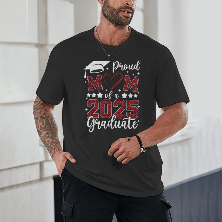 Proud Mom Of 2025 Senior Graduate Matching Family Graduation Unisex T-Shirt
