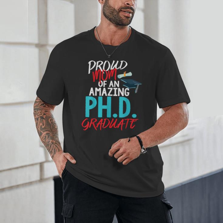 Proud Mom PhD Doctoral Graduation Doctorate Degree Unisex T-Shirt