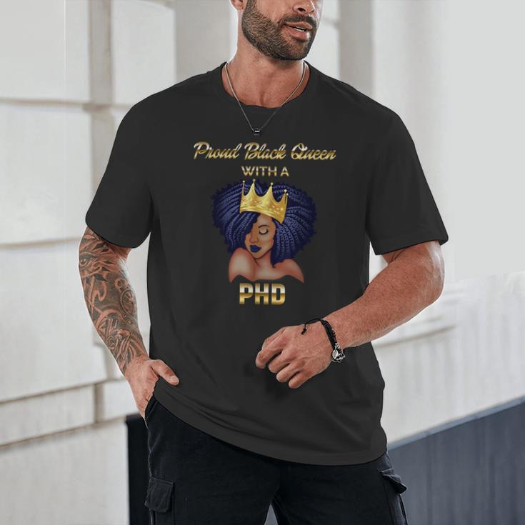 Proud Queen PhD Doctorate Degree Graduation T-Shirt Unisex T-Shirt