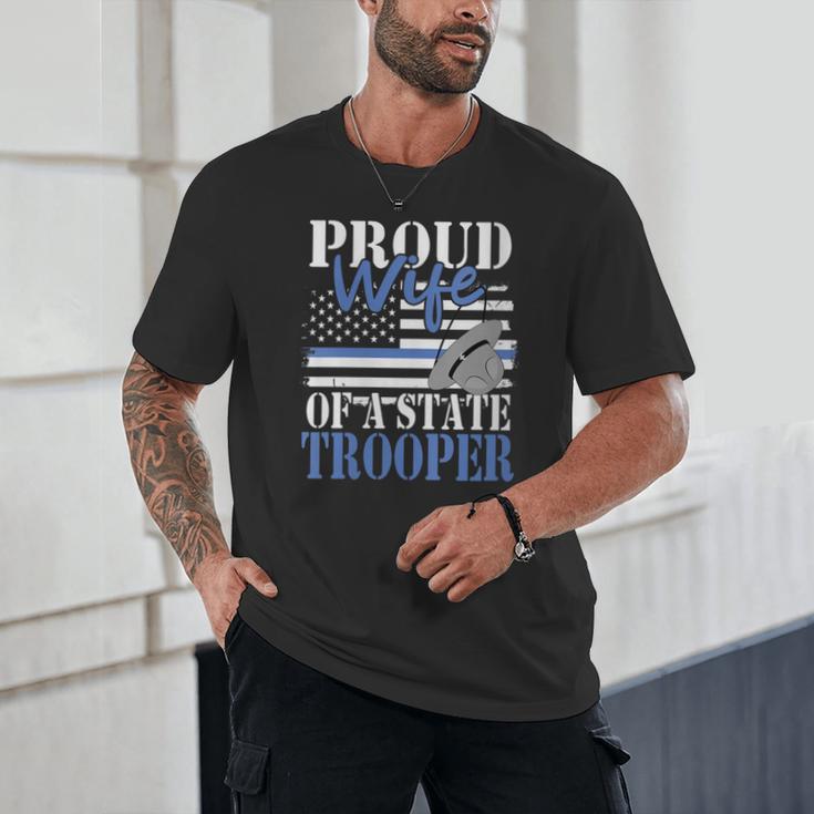 Proud Wife Of a State Trooper Police Officer Graduation Unisex T-Shirt