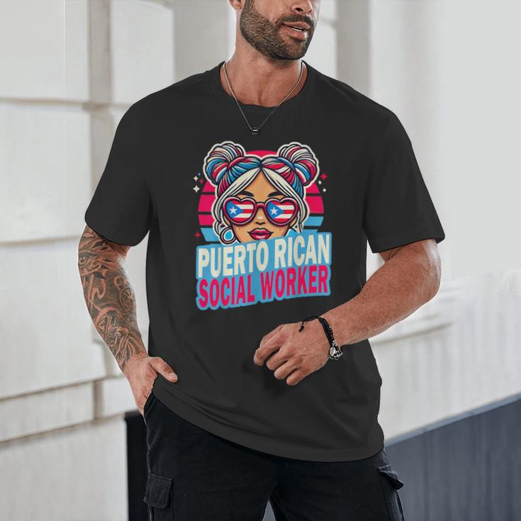 Puerto Rican Latina Social Worker MSW Masters Graduation Unisex T-Shirt