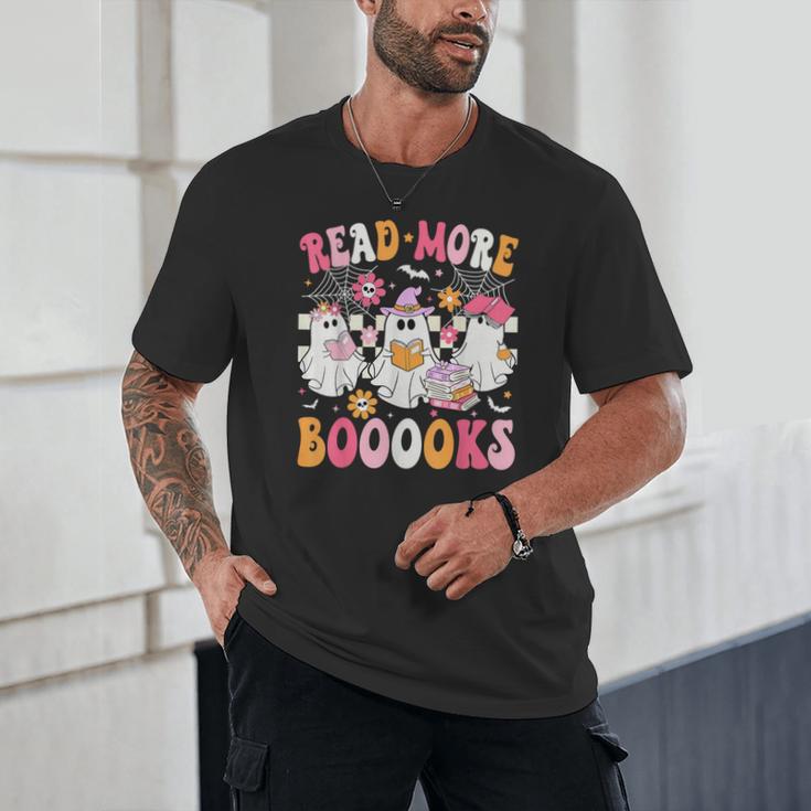 Read More Books Ghosts Reading Book Teacher Halloween Unisex T-Shirt